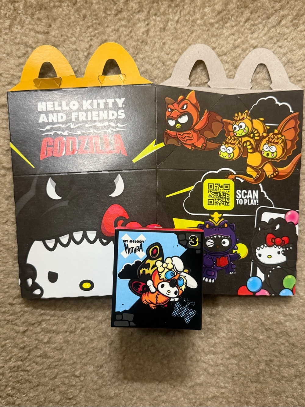 McDonald’s Happy Meal - Hello Kitty Godzilla “My Melody Mothra”